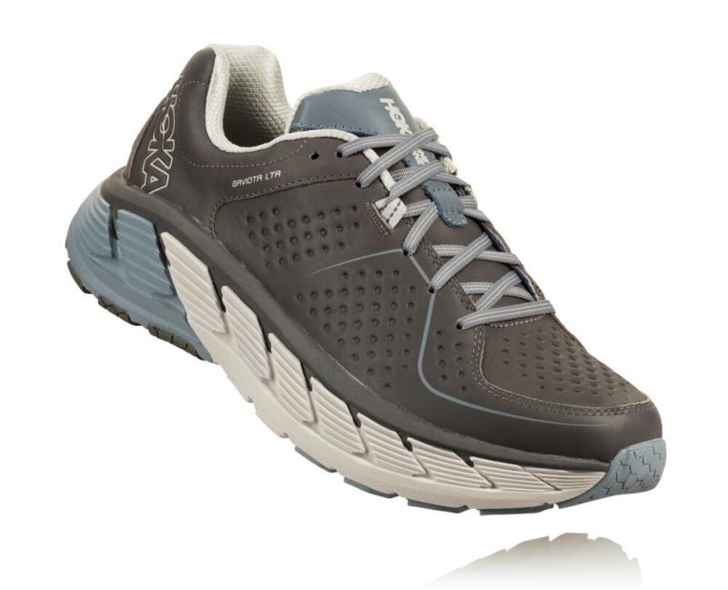 Hoka Gaviota Leather Trail Homem - Tenis Corrida Estabilidade Cinzentas | PT-faz672P